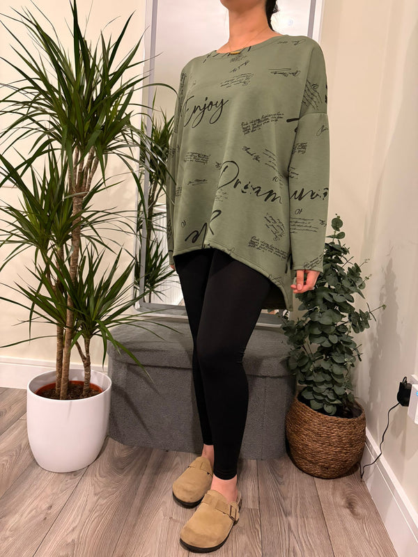 Printed Scuba Top – One Size (14–20)