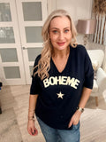 Boheme Soft Knit Star Top