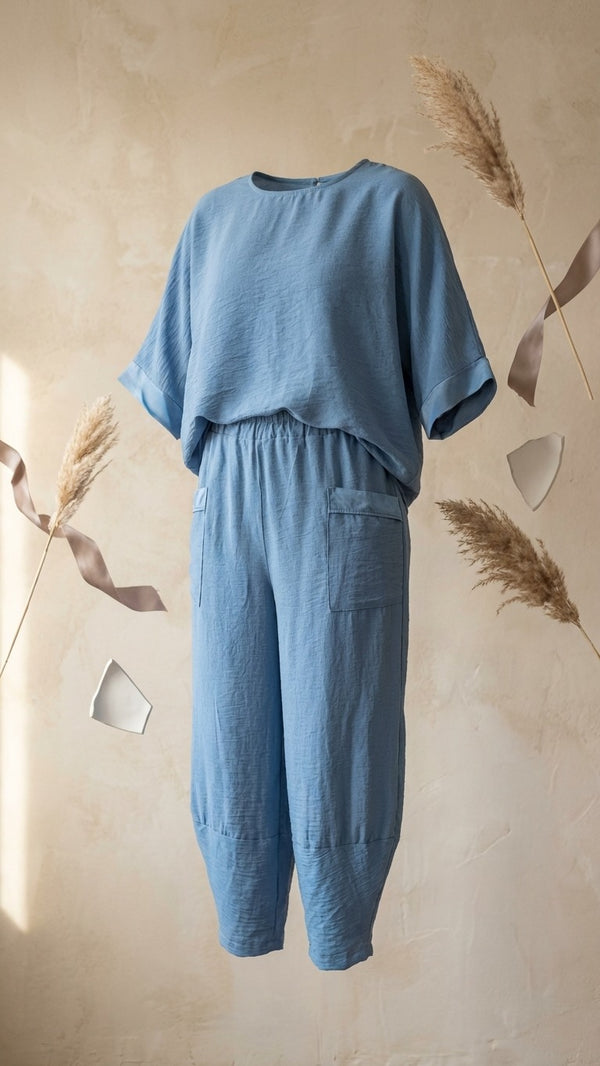 Cotton Coord Set - Top & Trousers