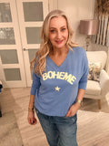 Boheme Soft Knit Star Top