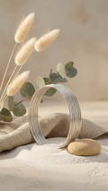 Multi-Strand Cuff Bangle Bracelet