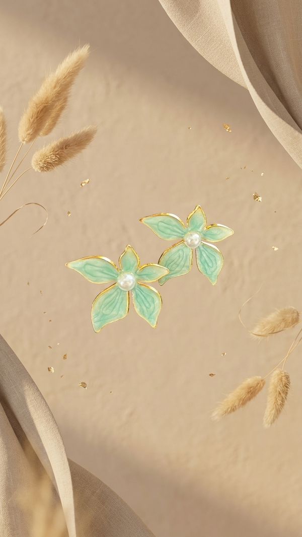 Soft Petal Luxe Stud Earrings