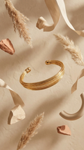 Multi-Strand Cuff Bangle Bracelet