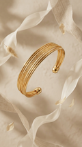 Multi-Strand Cuff Bangle Bracelet