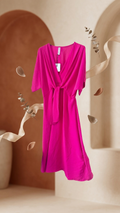 Ruffled Pleated Maxi Dress